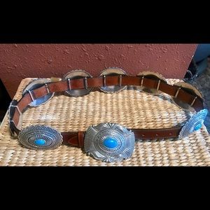 Justin faux turquoise belt